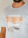 Herren T-shirt mit Aufdruck Farbe Grau DSTREET RX5488