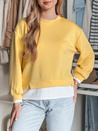 Damen Sweatshirt in Übergröße LUZZIO gelb Dstreet BY1380_2