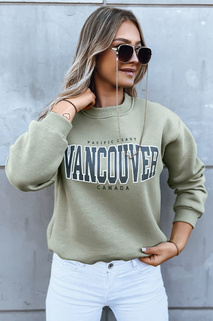 Damen Oversize Sweatshirt VANCOUVER Farbe Dunkelgrün DSTREET BY1227