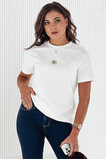 Damen FLORTA ecru T-shirt Dstreet RY2569