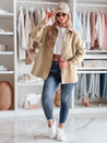 Damen-Übergangsjacke in Übergröße KOSMOJACK c.beige Dstreet TY4841