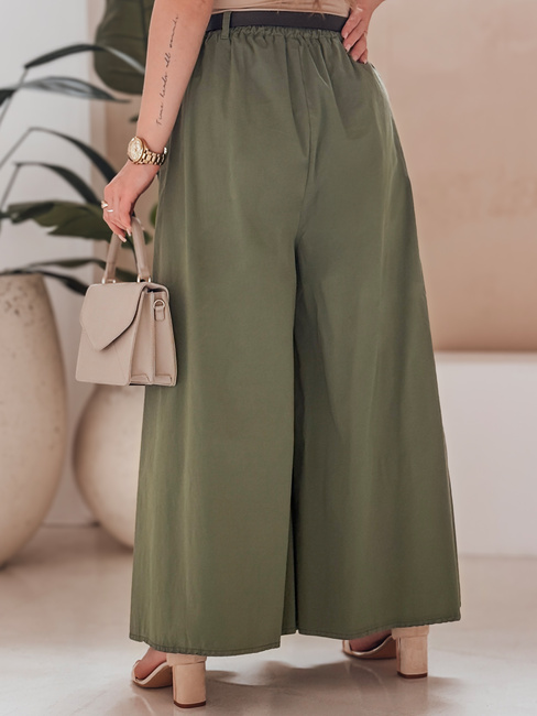 FLOWES khaki gestreifte Rock-Hose Dstreet UY2593