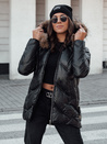 Damen CLASSIQ Winter Steppjacke mit Kapuze schwarz Dstreet TY4623
