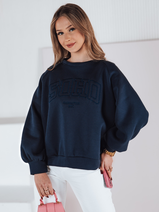 Damen Sweatshirt in Einheitsgröße COSYONE navy blau Dstreet BY1350