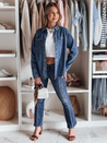 Damen Jeanshemd in Übergröße OVERLLO blau Dstreet DY0454