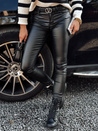 Damen GLOSSTEP gewachste schwarze Hose Dstreet UY2194