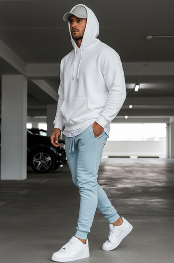 Herren Sporthose Rosa Himmelblau Dstreet UX3450