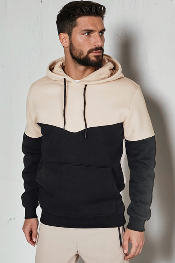 Herren Kapuzenpulli Basic beige Dstreet BX5880