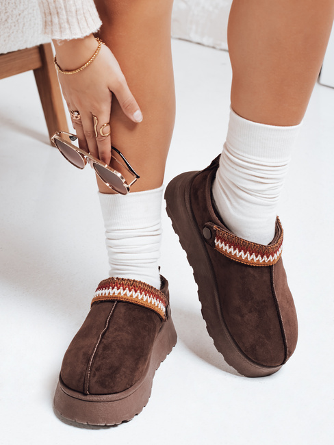 Damen Wildleder Braun Schneestiefel Dstreet ZY1178