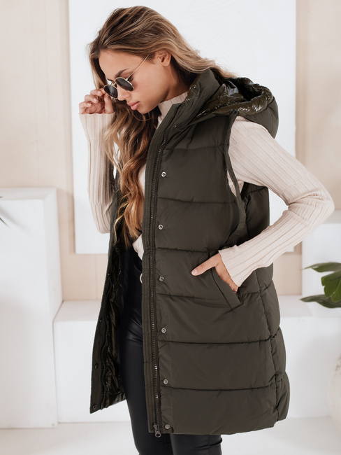 Damen Steppweste TOLIS Grün Dstreet TY3299