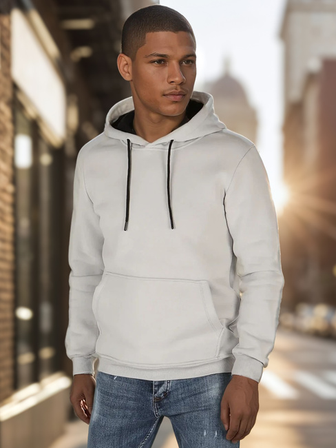 Herren Basic Hoodie hellgrau Dstreet BX5862