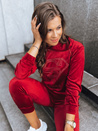 Damen Veloursanzug Vogue Velour Farbe Weinrot DSTREET AY0875