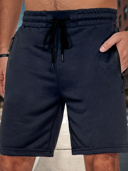 Marineblaue Herren Sweatshorts Dstreet SX2479