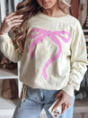 Damen Sweatshirt in Übergröße SOFTTIE beige Dstreet BY1356