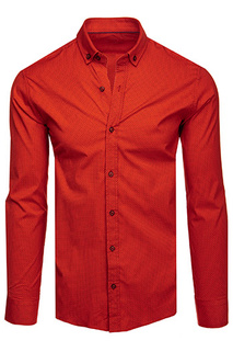 Herren Hemd rot gepunktet Dstreet DX2606