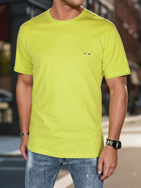 Herren-T-Shirt mit Stickerei gelb Dstreet RX5637