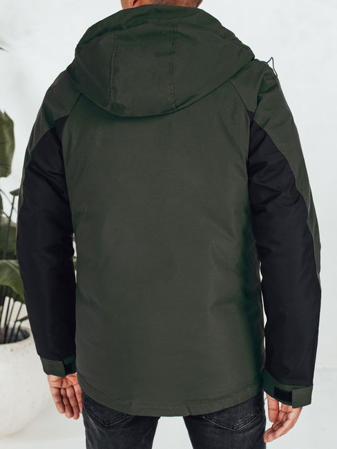 Herren Winterjacke mit Kapuze schwarz Dstreet TX5039