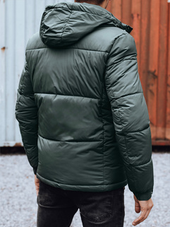 Herren Winterjacke mit abnehmbarer Kapuze grün Dstreet TX4832_4