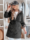 Damen Übergangs-Parka-Jacke FERISSA schwarz Dstreet TY4871