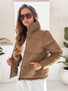 Damen Steppwinterjacke LAROSE dunkelbeige Dstreet TY5217
