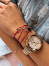Damenarmband CRISTAL Farbe Rot DSTREET LY0057