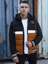 Herren Steppwinterjacke mit Kapuze schwarz Dstreet TX4867