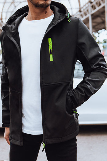 Herren Softshell Jacke Farbe Schwarz DSTREET TX4464