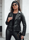 Damen Leder Ramonseka kurze Jacke schwarz Dstreet TY4634