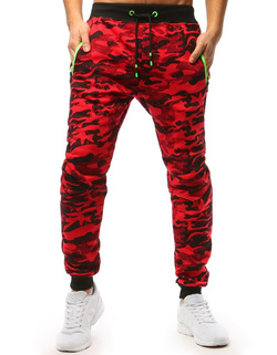 Herren Traininghose Camo Rot Dstreet UX3510_1