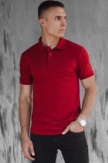 Herren Poloshirt Farbe Weinrot DSTREET PX0607