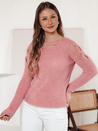 Damen-Pullover SLITARIA rosa Dstreet MY2412
