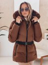 Damen Winter Steppjacke mit Kapuze LOVELINA braun Dstreet TY4953