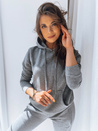 Damen Kapuzenpullover BASIC Anthrazit Dstreet BY0172z