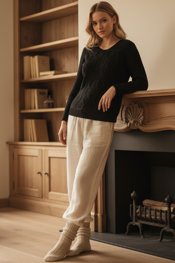 DARKVIE Damen Pullover schwarz Dstreet MY2393