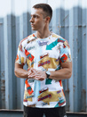 Herren T-shirt mit Aufdruck Weiß Dstreet RX5614_2