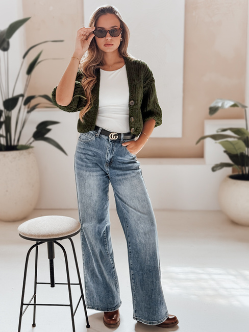 Damen Strickjacke NUTI Farbe Grün DSTREET MY1672