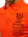 Herren Poloshirt mit Stickerei Koralfarben Dstreet PX0477
