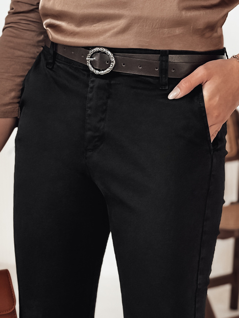 TRENDIOSS Damenhose mit Gürtel schwarz Dstreet UY2266