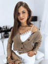 Damen Strickjacke SINSA Farbe Beige DSTREET MY1628