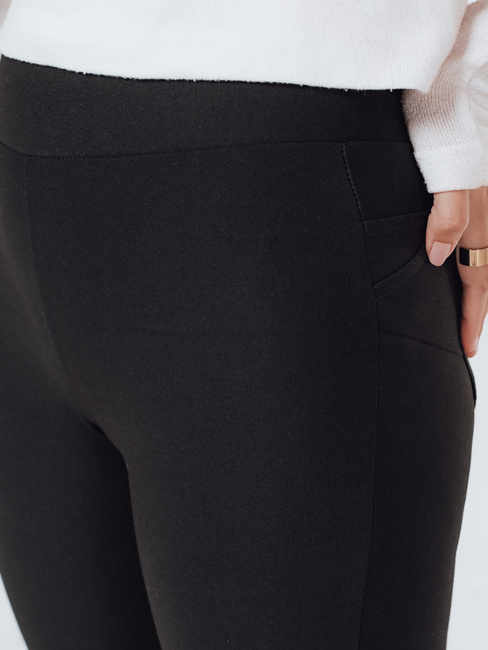 Damen Push Up Leggings Hose schwarz Dstreet UY2733