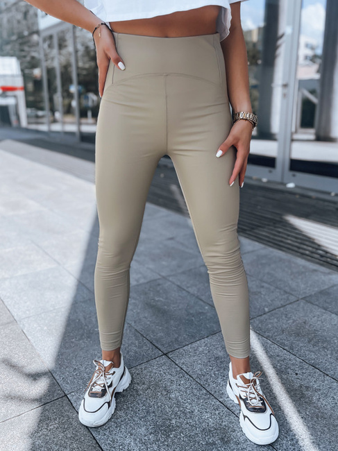 Damen Waxhose WAXED CHIC Farbe Beige DSTREET UY1561
