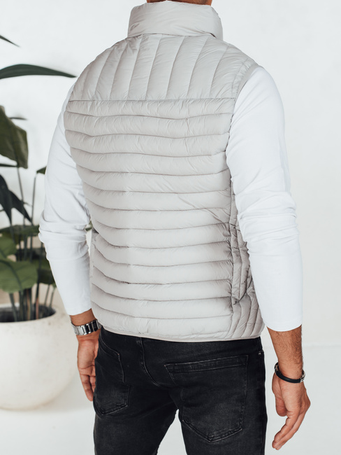 Herren Steppweste hellgrau Dstreet TX5080