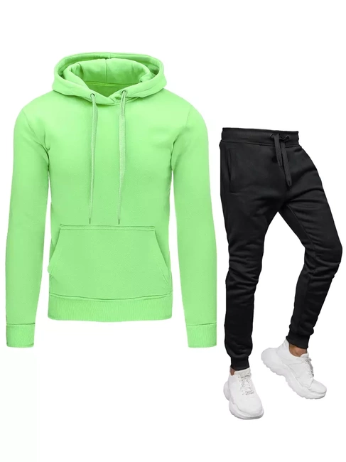 Herren Trainingsanzug-Set Farbe Grün-Schwarz DSTREET AX0646z