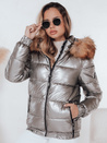 Damen Winterjacke mit Kapuze MELANI dunkelgrau Dstreet TY4486