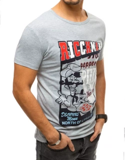 Herren T-shirt mit Aufdruck Grau Dstreet RX4373_3