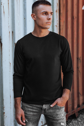 Herren schwarz Dstreet Longsleeve LX0577