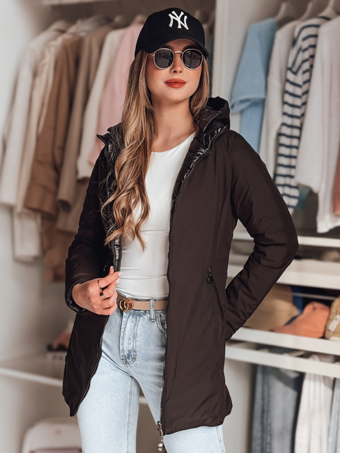 Damen MOTOROMI Wende-Übergangsjacke schwarz Dstreet TY4848