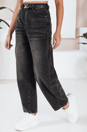 Damen Ballon Fit Jeans schwarz Dstreet UY2743