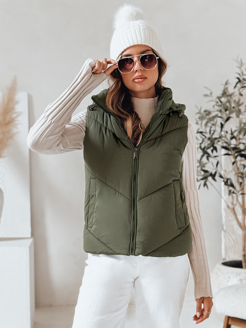 Damen Steppweste LIKEHUGS grün Dstreet TY4977