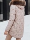 Damen Winterjacke mit Fell beige Dstreet TY5494